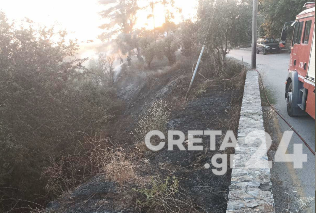 Κρήτη: Μεγάλη κινητοποίηση για πυρκαγιά – Πρόλαβαν τα χειρότερα οι πυροσβέστες