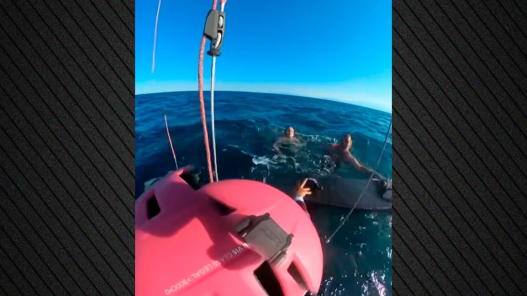 Αθλητές ιστιοπλοΐας που έκαναν kite surf έσωσαν έναν άνδρα και τη 10χρονη κόρη του