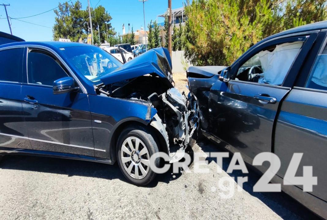 Κρήτη: Σφοδρή σύγκρουση ταξί με Ι.Χ αυτοκίνητο – Στο νοσοκομείο δύο άτομα