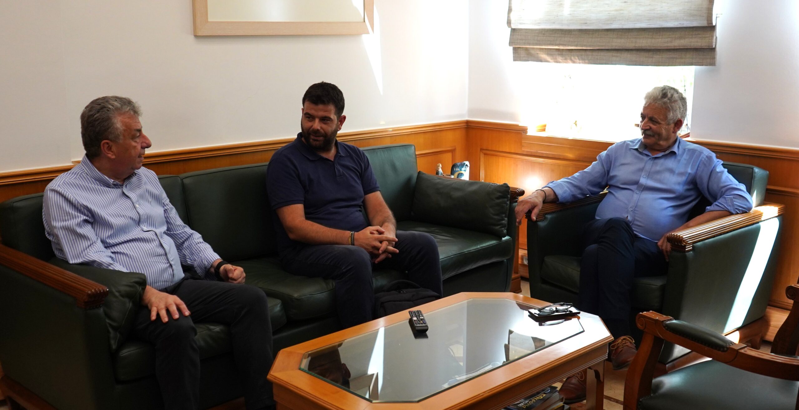 Συνάντηση Aρναουτάκη με τον Δήμαρχο Οροπεδίου Λασιθίου