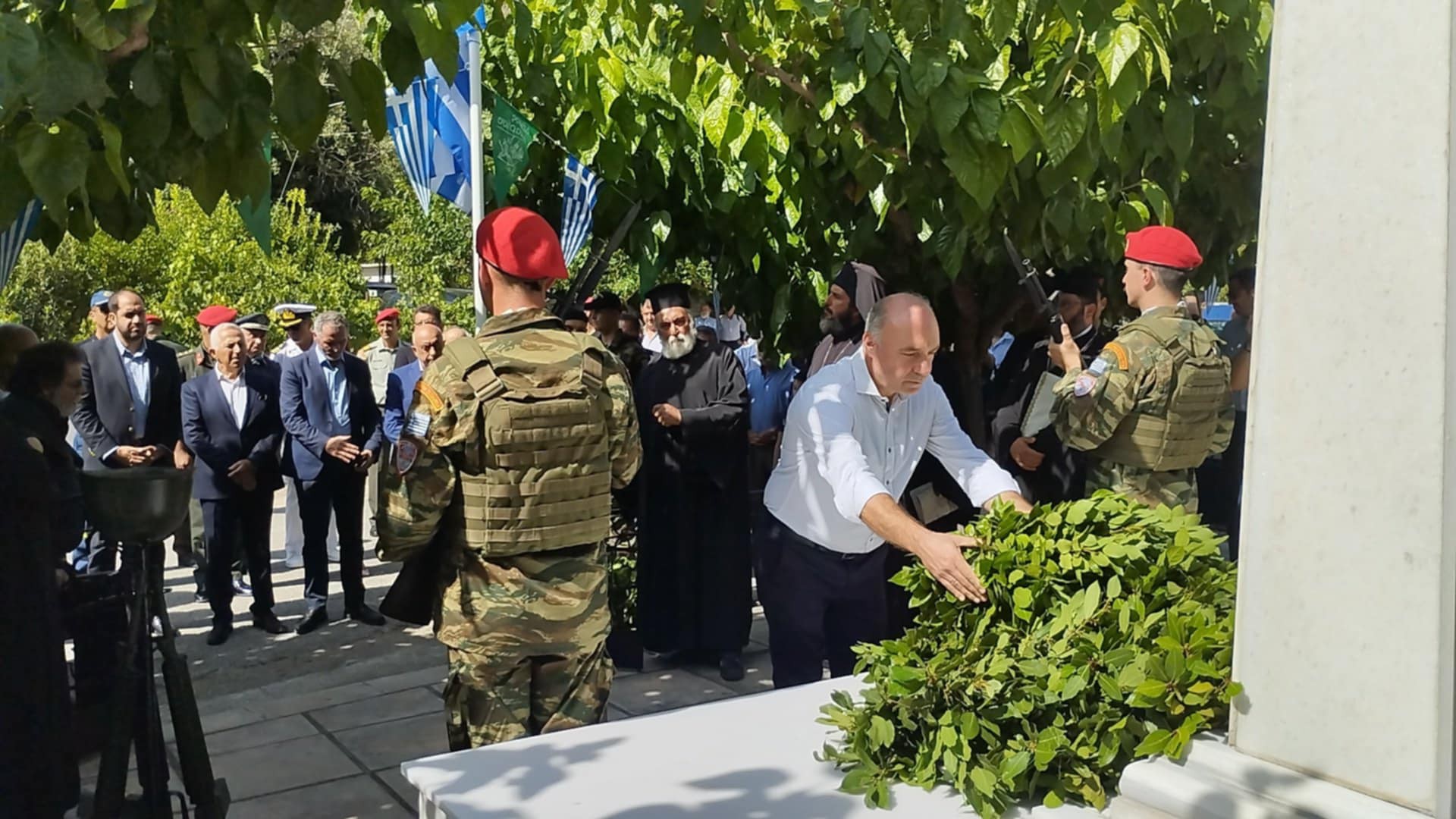 Στις εκδηλώσεις τιμής και μνήμης ο αντιδήμαρχος Βιάννου Χαράλαμπος Κονδυλάκης