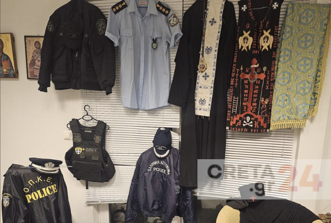 Κρήτη: Έκλεβε ράσα και «ντυνόταν» ιερέας – Παρίστανε και τον αστυνομικό
