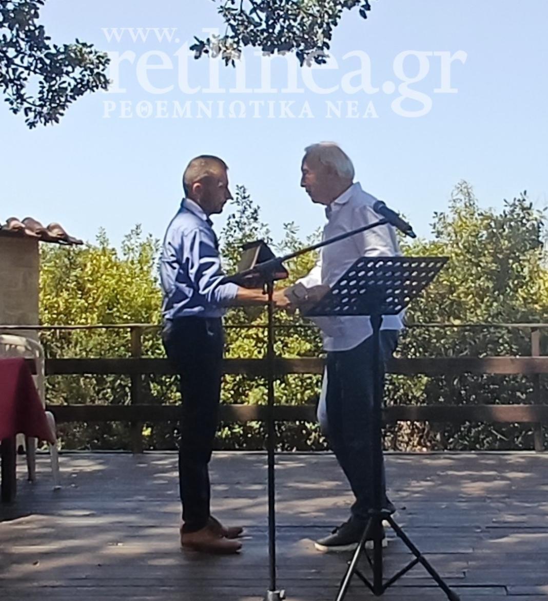 Τίμησαν τον Νίκο Σταμπολίδη για τα 40 χρόνια προσφοράς στο ανασκαφικό έργο της Αρχαίας Ελεύθερνας