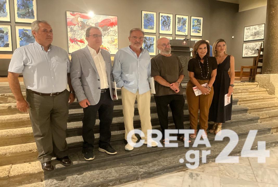 Εγκαινιάστηκε η νέα έκθεση ζωγραφικής του Νίκου Βισκαδουράκη με τίτλο: «Ο κύριος Χάιντ μπροστά στον καθρέφτη του»