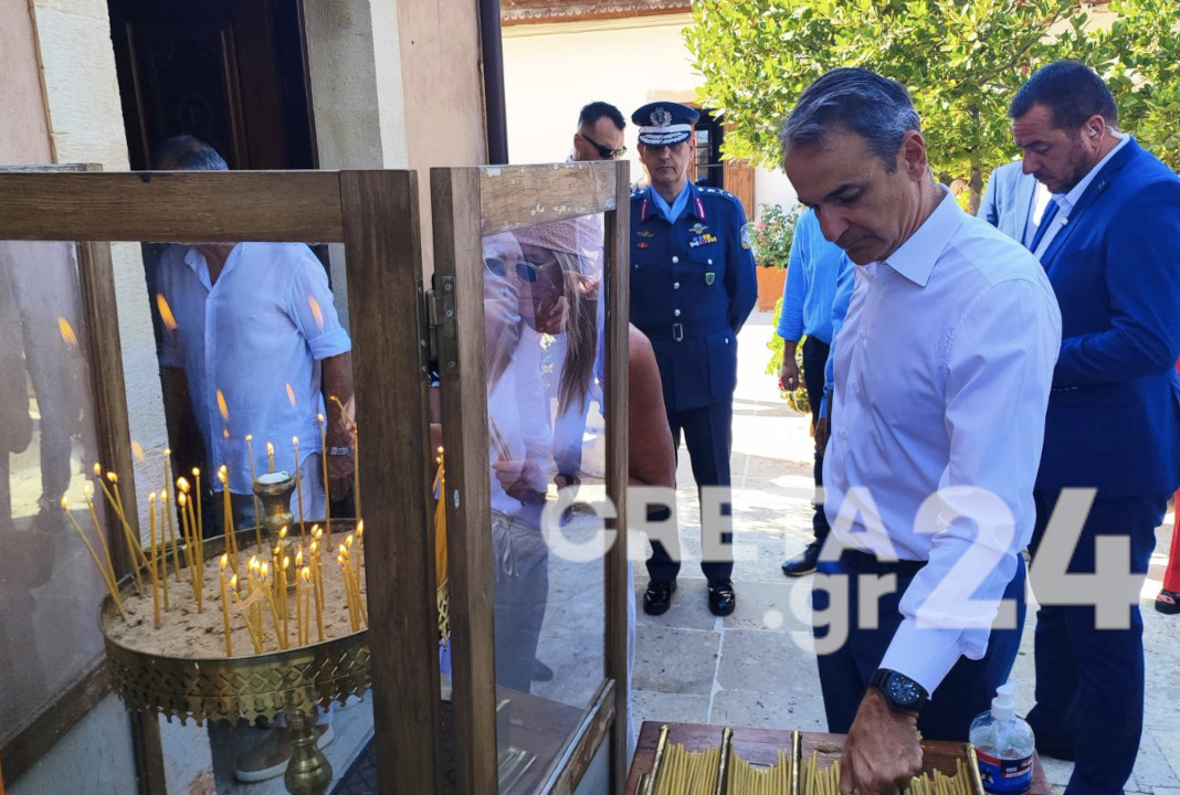 Στα Χανιά για την γιορτή του Δεκαπενταύγουστου ο Κυριάκος Μητσοτάκης