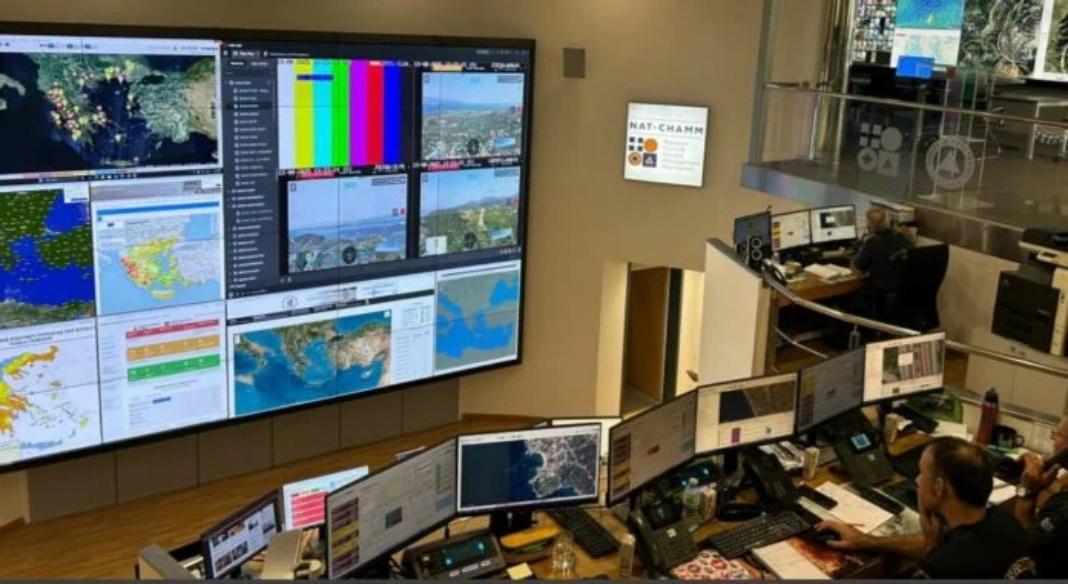 Στο «war room» της Πολιτικής Προστασίας