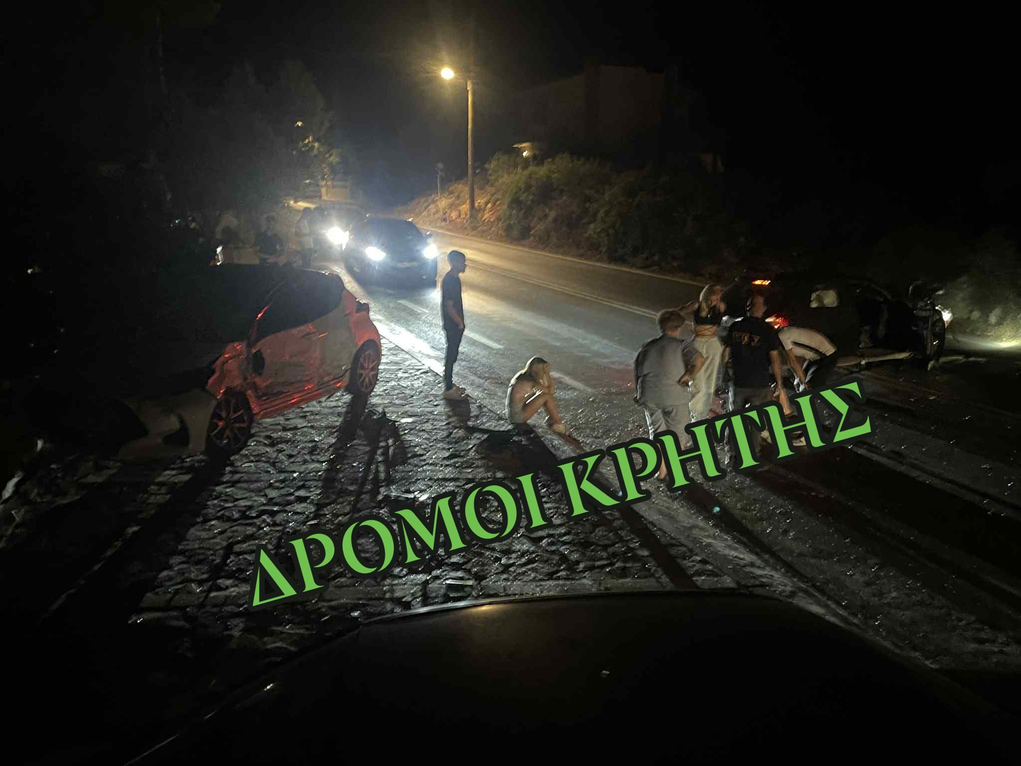 Τροχαίο στην Κρήτη: Τρεις τραυματίες μετά από σφοδρή σύγκρουση αυτοκινήτων