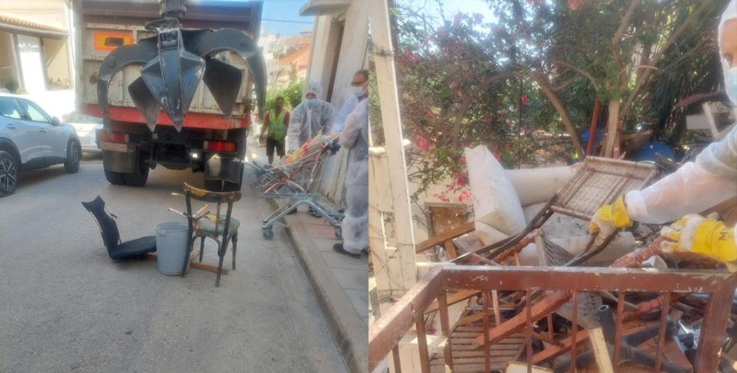 Επιχείρηση του δήμου Χανίων σε σπίτι – σκουπιδότοπο – Επιτέθηκε σε υπάλληλο του υγειονομικού η ιδιοκτήτρια