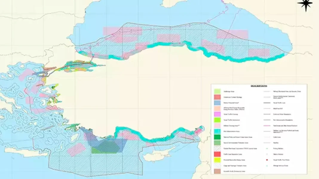 Θαλάσσια πάρκα σε Αιγαίο και Ανατολική Μεσόγειο ανακοίνωσε η Τουρκία – Απέκλεισε το Καστελόριζο (χάρτες)