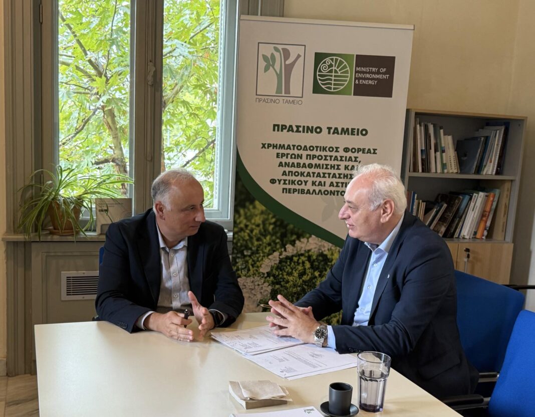 Συνάντηση του Δημάρχου Βιάννου με τον Πρόεδρο του Πράσινου Ταμείου