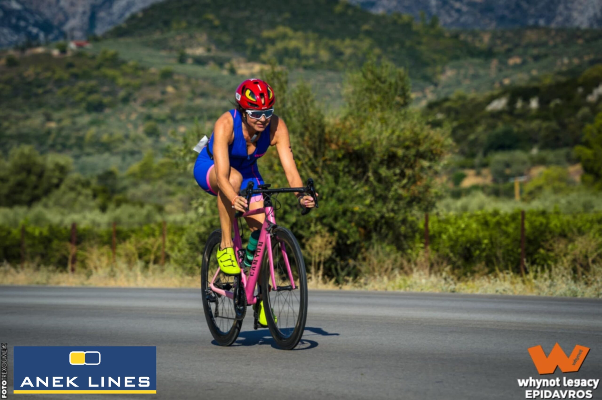 Η Νάνσυ Γεωργαράκη με τα χρώματα του «Ορίζοντα» στο whynot legacy – Epidavros Sprint Triathlon