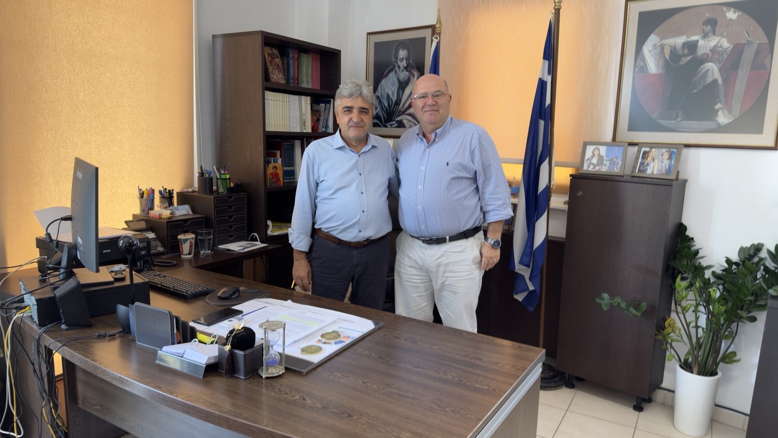 Επίσκεψη του Διευθυντή Ειδικής Αγωγής και Εκπαίδευσης του ΥΠΑΙΘΑ στη Διεύθυνση Π.Ε. Ηρακλείου