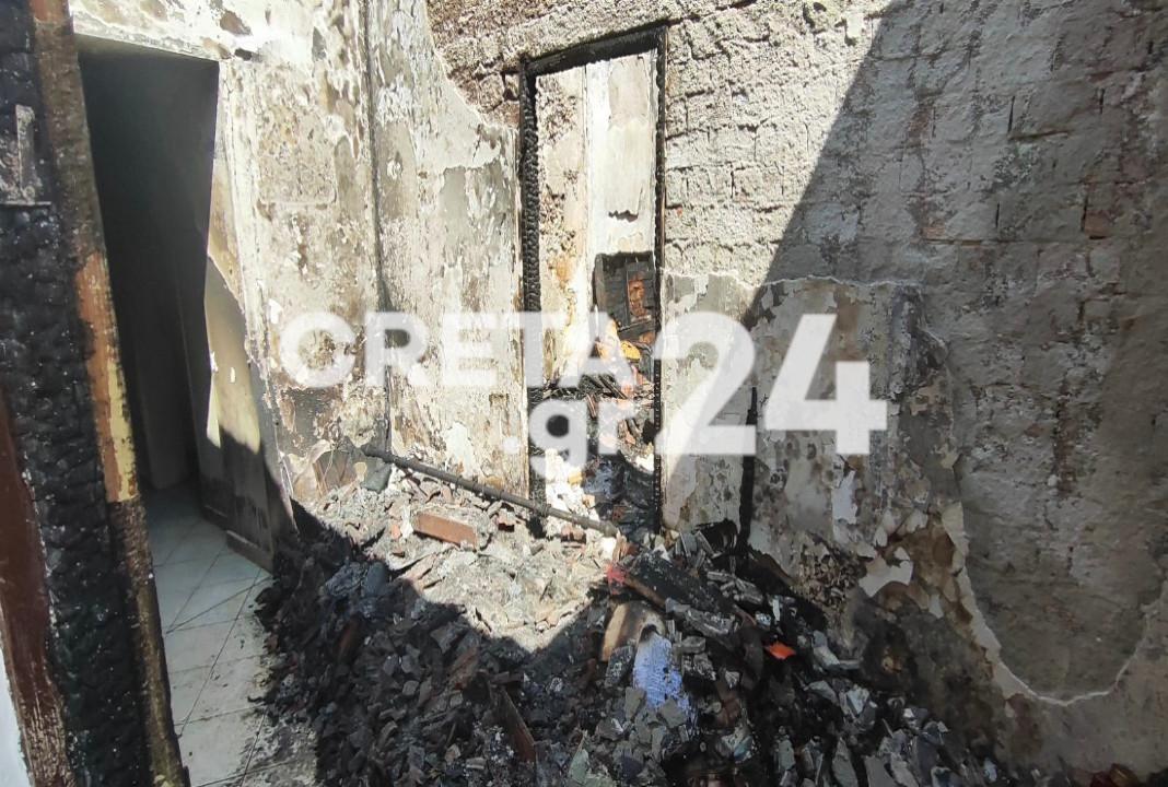 Πυρκαγιά σε σπίτι στα Χανιά: Στάχτη, αποκαΐδια και θλίψη για την ηλικιωμένη που βρήκε τραγικό θάνατο – Εικόνες