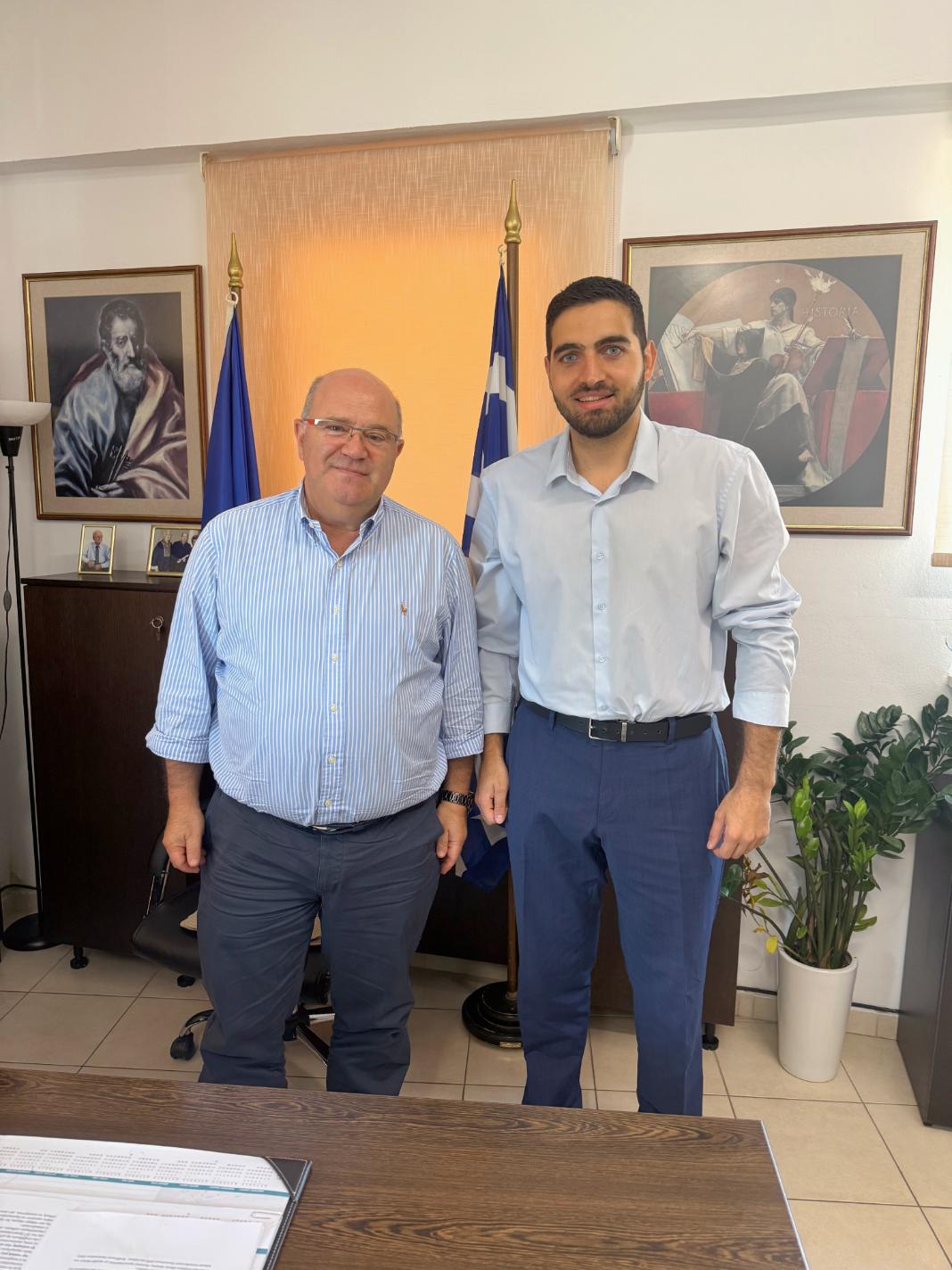 Τα ζητήματα της εκπαίδευσης στο επίκεντρο της συνάντησης του Κωνσταντίνου Κεφαλογιάννη με το Διευθυντή Πρωτοβάθμιας Εκπαίδευσης Ηρακλείου