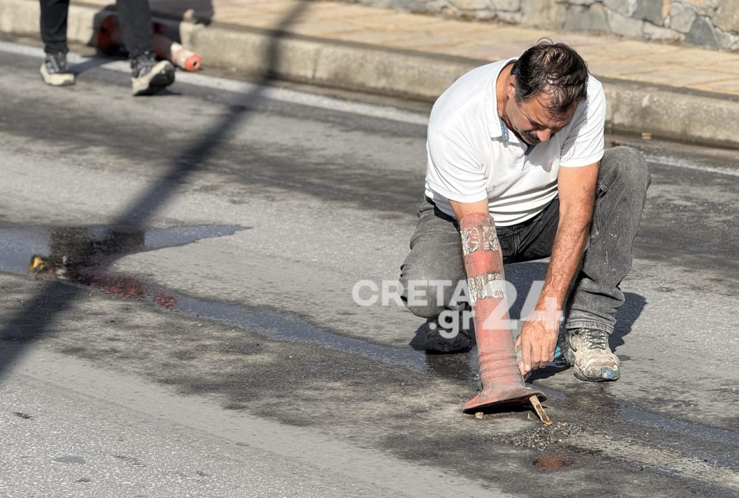Ηράκλειο: Μπήκαν στην… άκρη τα κολωνάκια στην παραλιακή