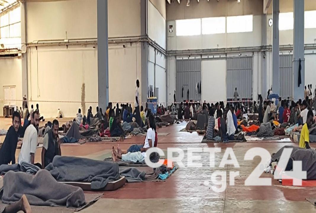 «Ασφυκτιούν» οι χώροι προσωρινής φιλοξενίας μεταναστών στην Κρήτη  – Τεταμένο κλίμα και σήμα κινδύνου από το Λιμενικό!
