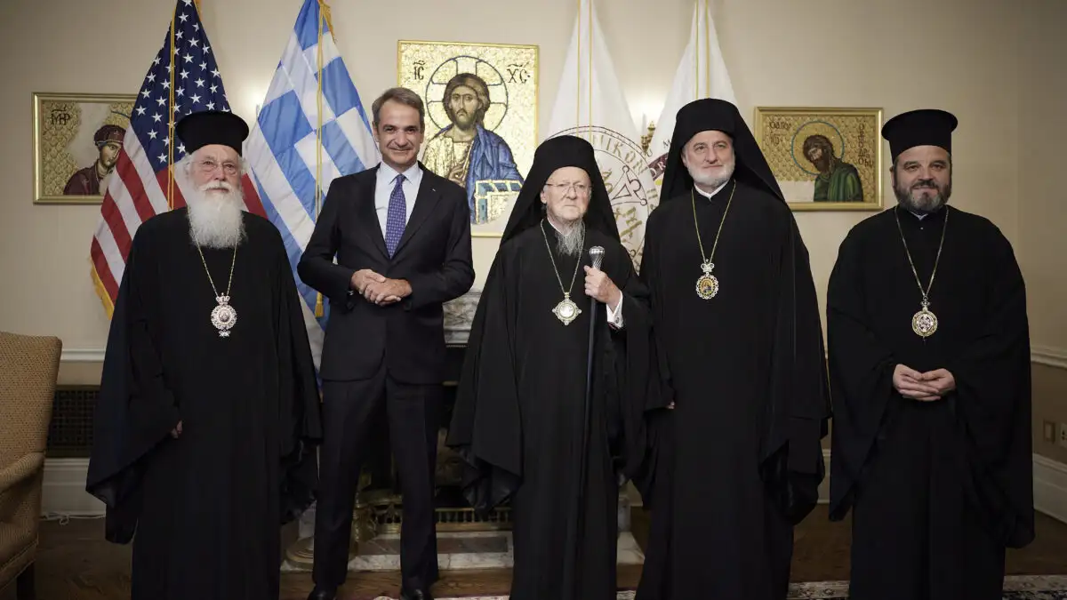 Ο Κυριάκος Μητσοτάκης συναντήθηκε με τον Οικουμενικό Πατριάρχη Βαρθολομαίο στο Μανχάταν