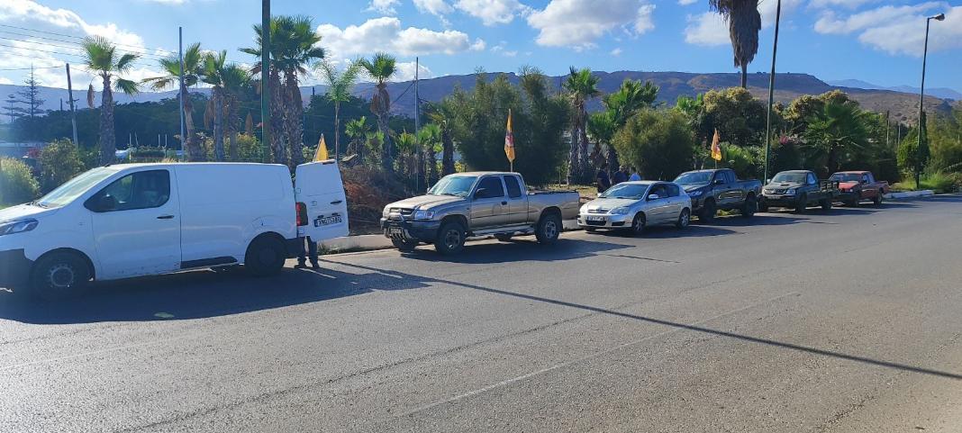 Ξανά στους δρόμους αγρότες της Κρήτης – Εικόνες από την κινητοποίηση