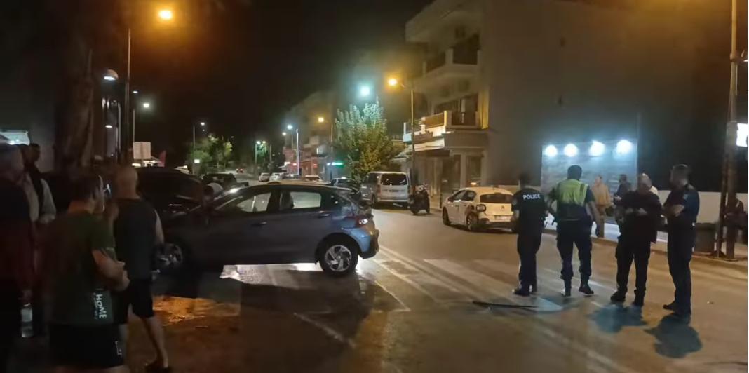 «Τρελή» πορεία οχήματος σε κεντρικό δρόμο της Χερσονήσου – «Έπεσε σε λεωφορείο, ταξί και διερχόμενα οχήματα»