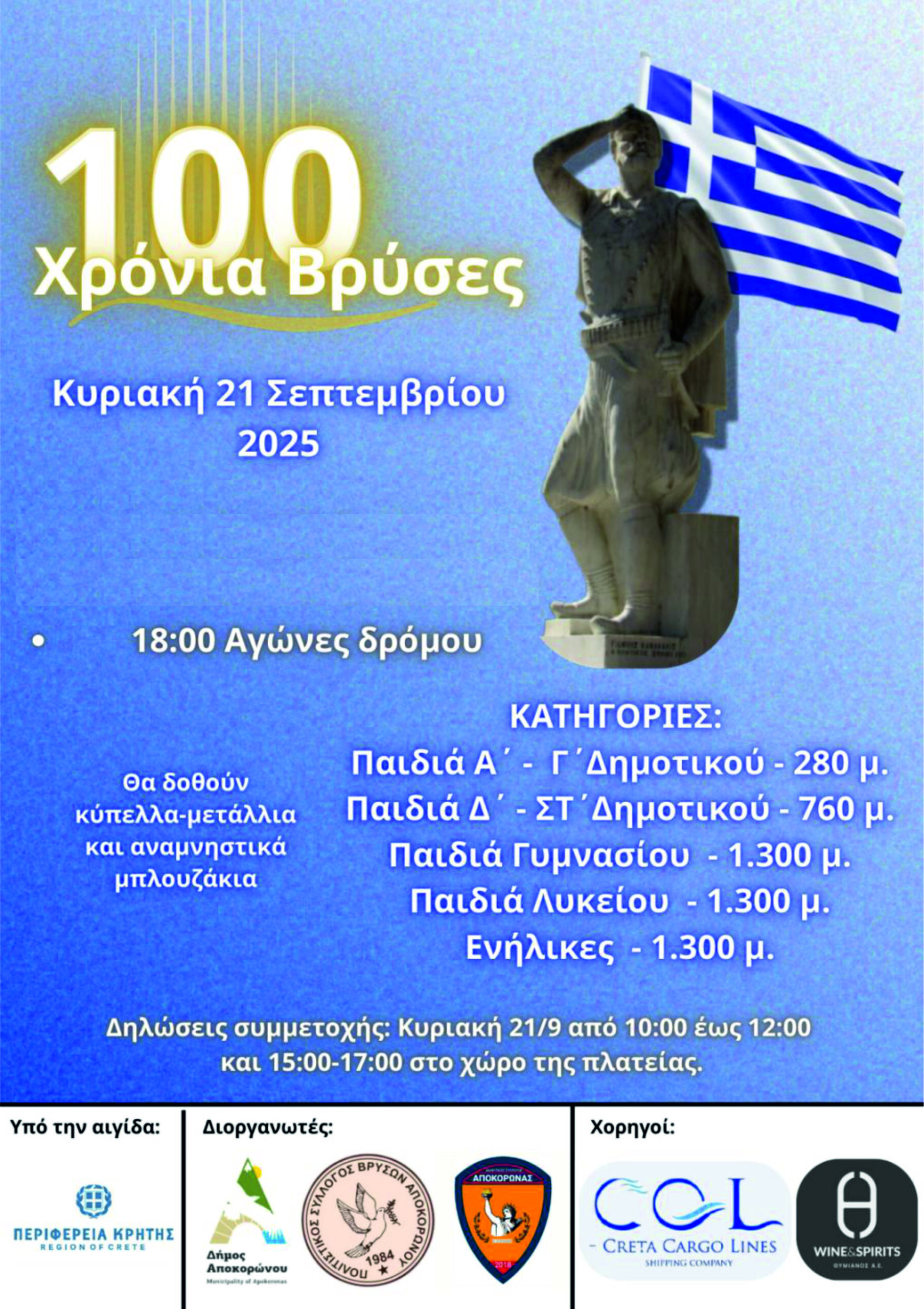 100 Χρόνια Βρύσες Αποκορώνου: Επετειακή Εκδήλωση για την Ιστορική Αναγνώριση του Χωριού