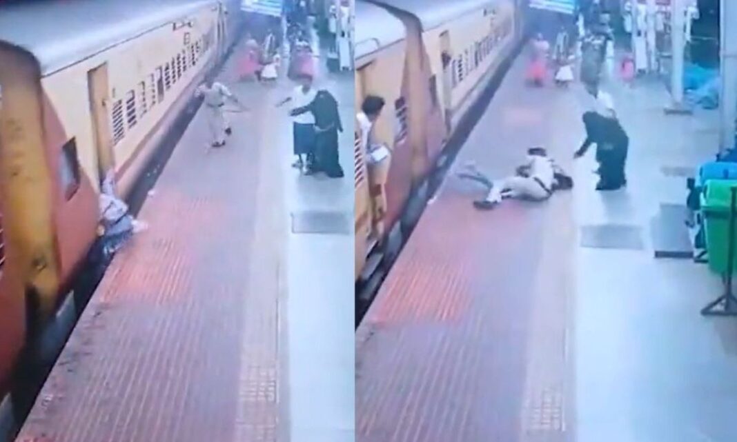 35fc6596-india Ινδία: Γυναίκα που γλίστρησε στο κενό μεταξύ συρμού και αποβάθρας σώθηκε την τελευταία στιγμή