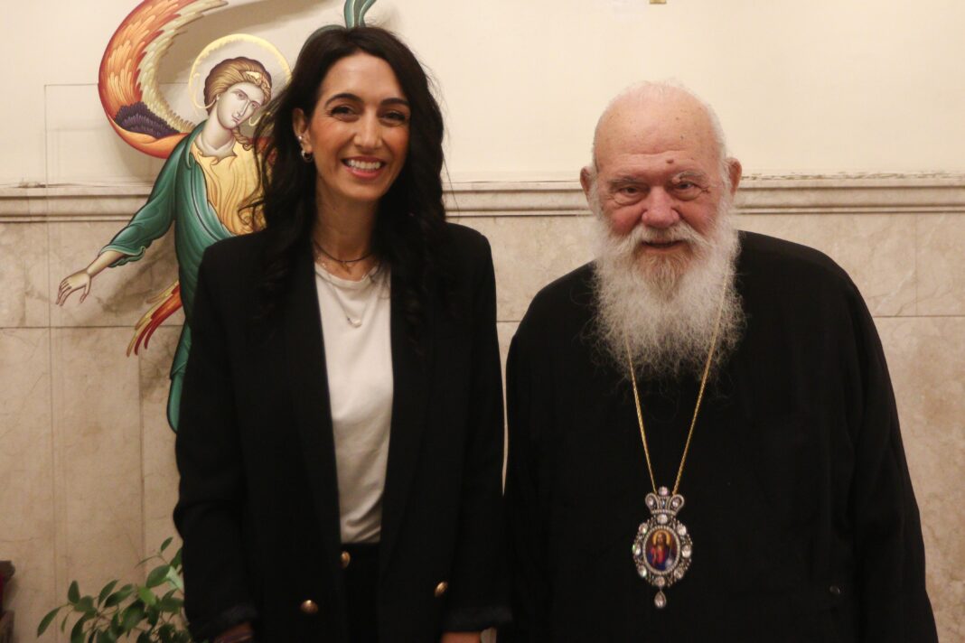 ARXIEPISKOPOS (5 of 6) Με τον αρχιεπίσκοπο Ιερώνυμο συναντήθηκε η Κατερίνα Σπυριδάκη