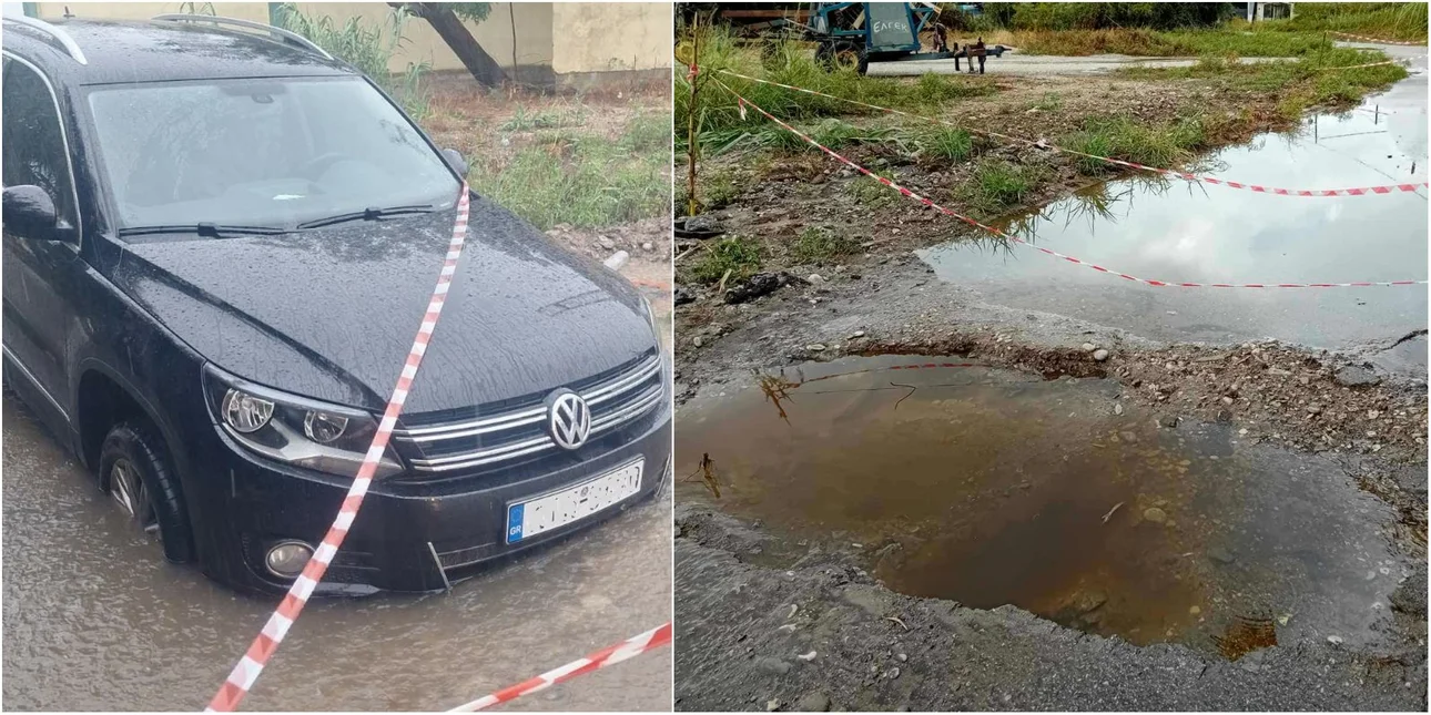 Αιτωλοακαρνανία: Ποτάμια οι δρόμοι στο Αιτωλικό -Πλημμύρισαν υπόγεια στην Κατοχή Μεσολογγίου