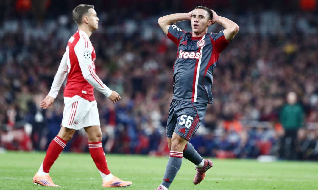 Champions League: Τα highlights από την ήττα του Ολυμπιακού από την Άρσεναλ – Αποτελέσματα και βαθμολογία