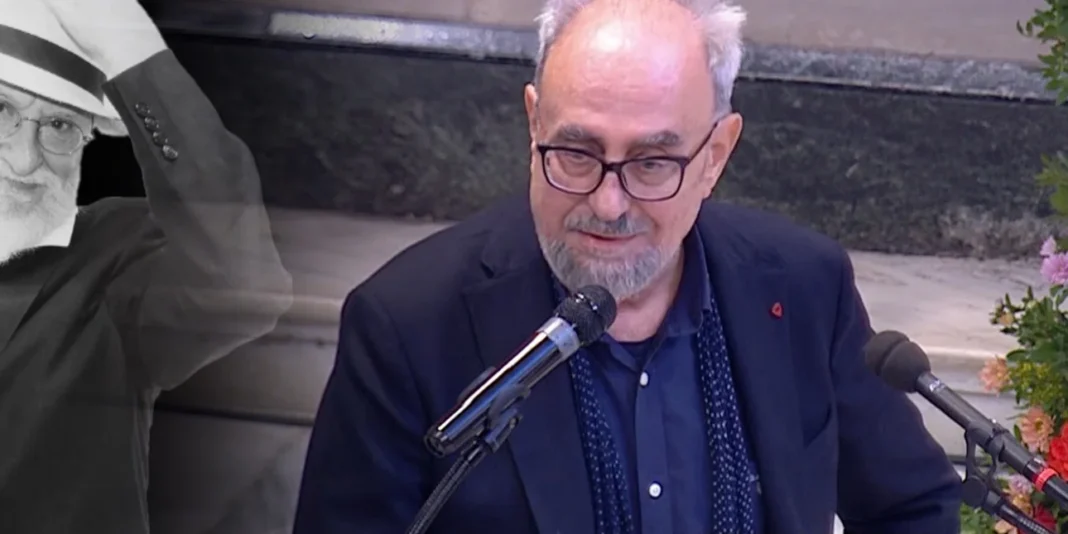 giorgos-skampardonis.jpg Ο επικήδειος του Γιώργου Σκαμπαρδώνη στον παιδικό του φίλο: Η μητέρα πόλη σε αποχαιρετά, η γειτονιά σου, σού γνέφει