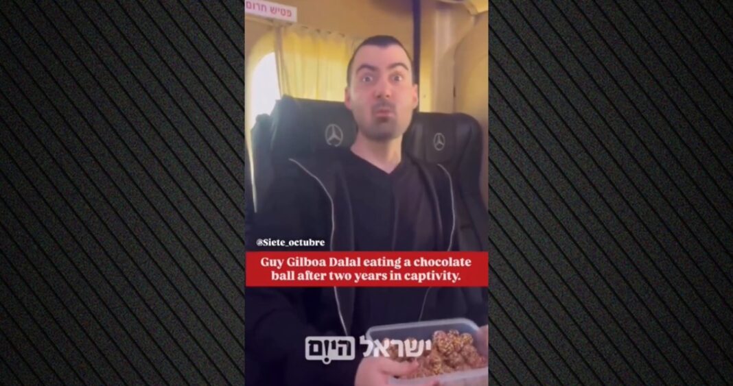 Η αντίδραση πρώην ομήρου της Χαμάς όταν δοκιμάζει σοκολάτα μετά την απελευθέρωσή του – Βίντεο