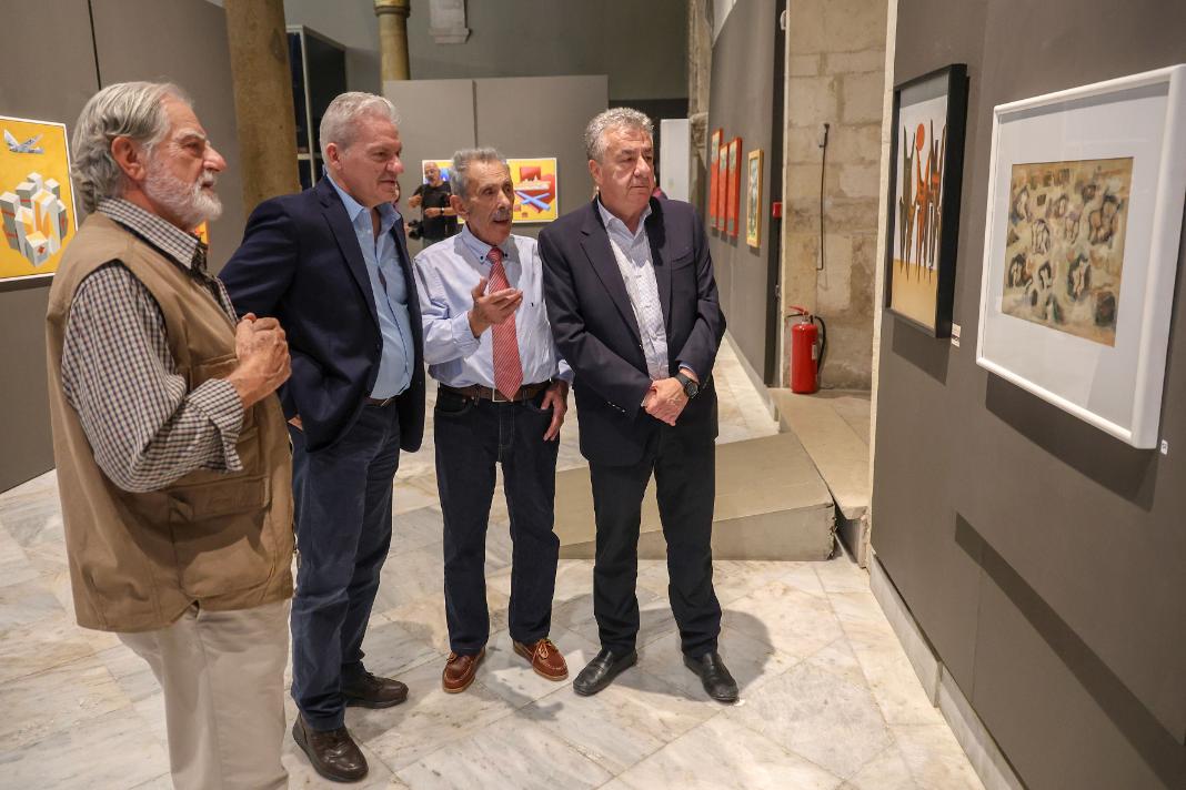 Εγκαινιάστηκε η σπουδαία έκθεση ζωγραφικής του Αριστόδημου στη Βασιλική του Αγίου Μάρκου