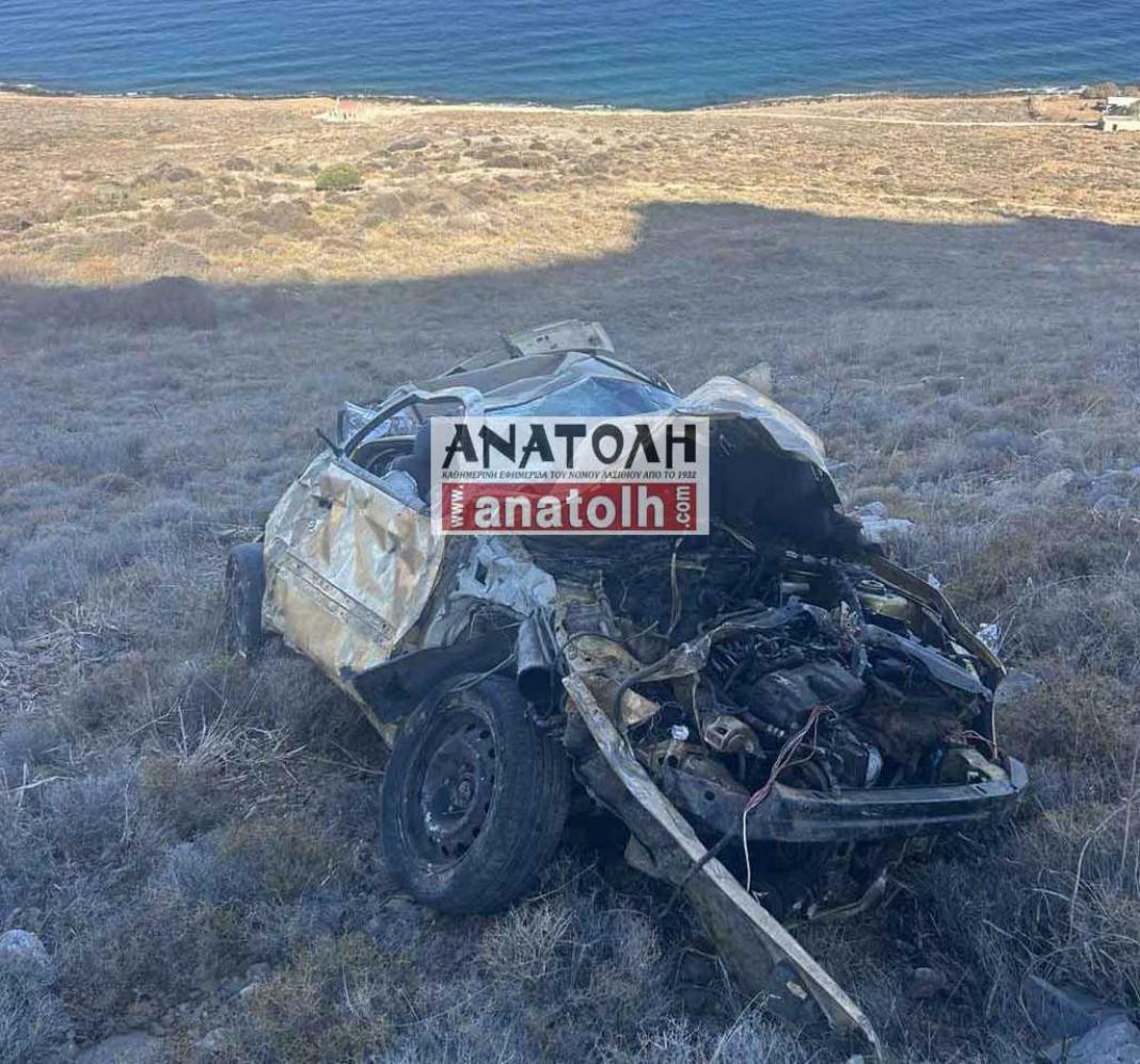 troxaio nekros lasithi Τραγωδία στο Λασίθι: Αυτοκίνητο έπεσε σε γκρεμό – Νεκρός ένας άνδρας