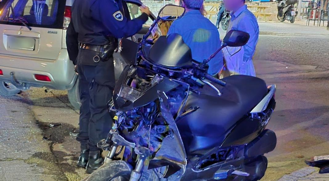 Τροχαίο ατύχημα στα Χανιά – Στο νοσοκομείο ένας άνδρας, δείτε φωτογραφίες