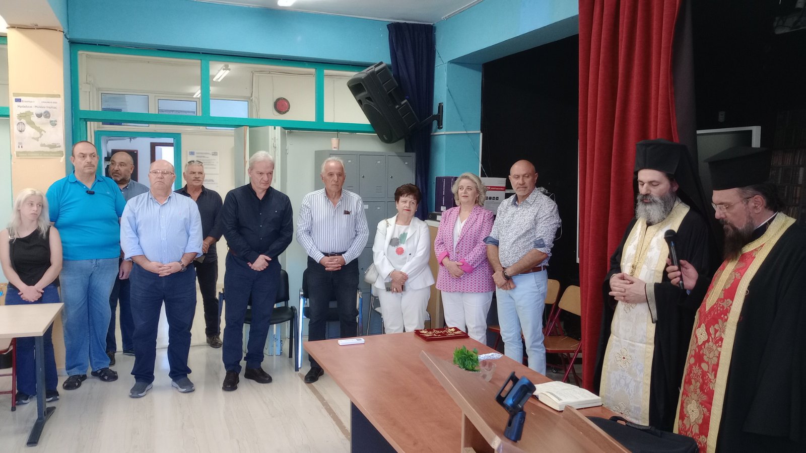 Ο Δήμαρχος Ηρακλείου στον Αγιασμό του Σχολείου Δεύτερης Ευκαιρίας