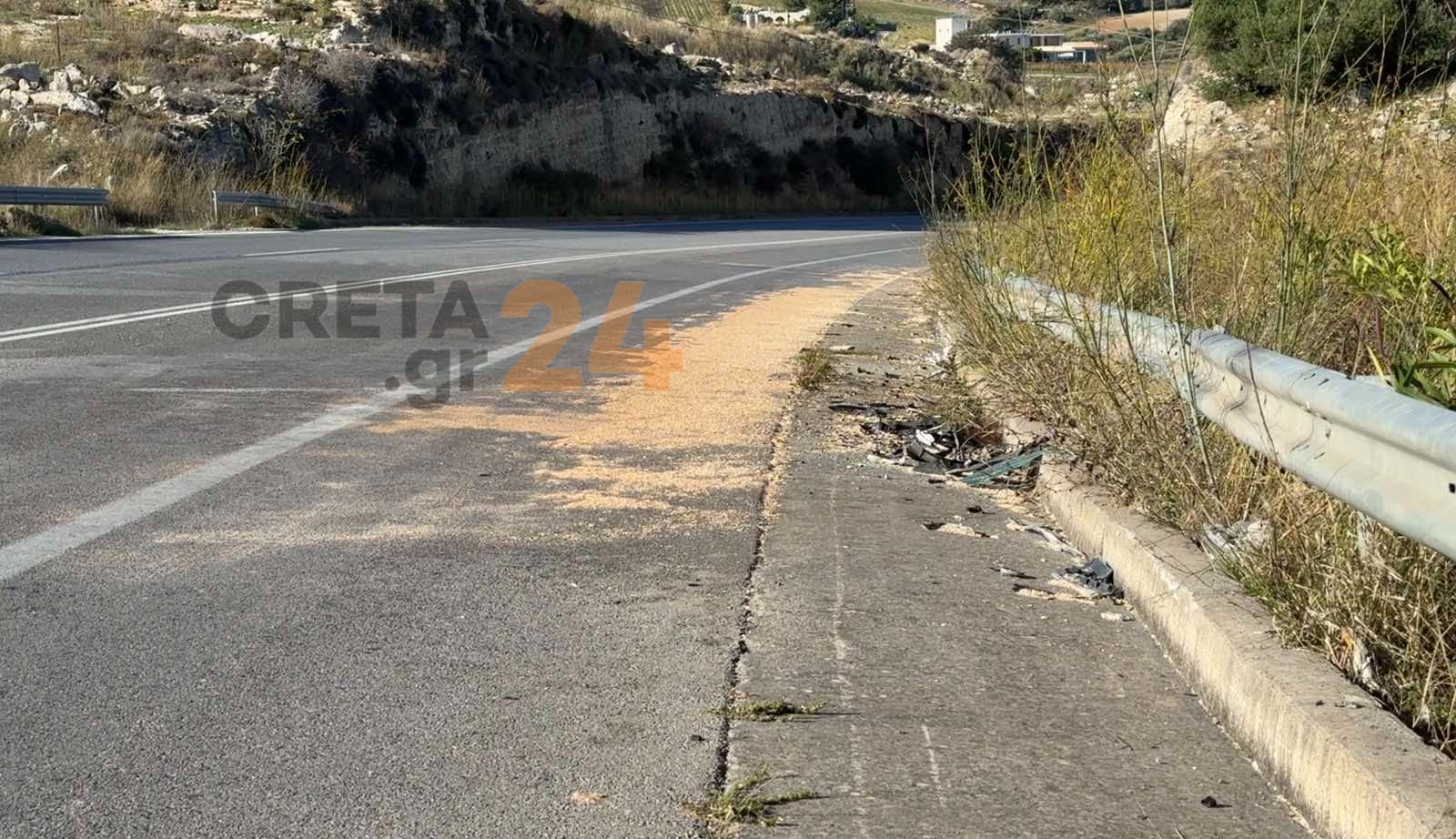 Ηράκλειο: Πώς έγινε το θανατηφόρο τροχαίο με θύμα έναν 52χρονο – Φωτογραφίες από το σημείο της τραγωδίας