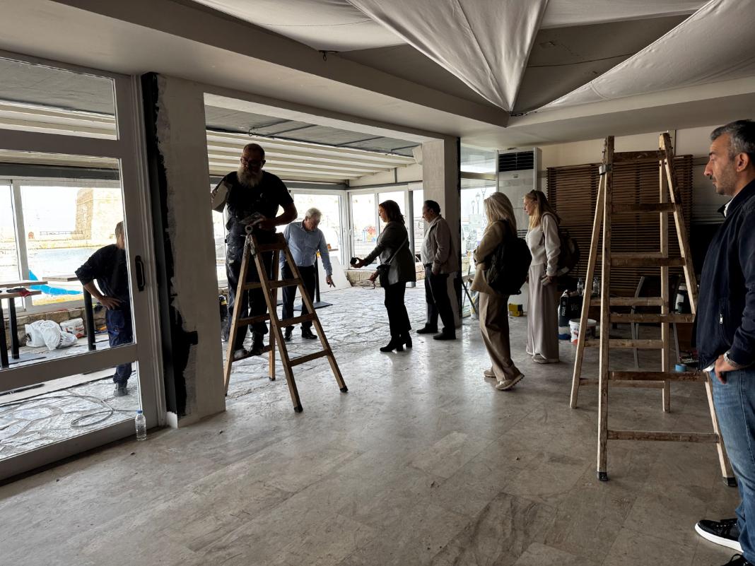 Φωτογραφίες από την ανακαίνιση του Café Restaurant «Marina»