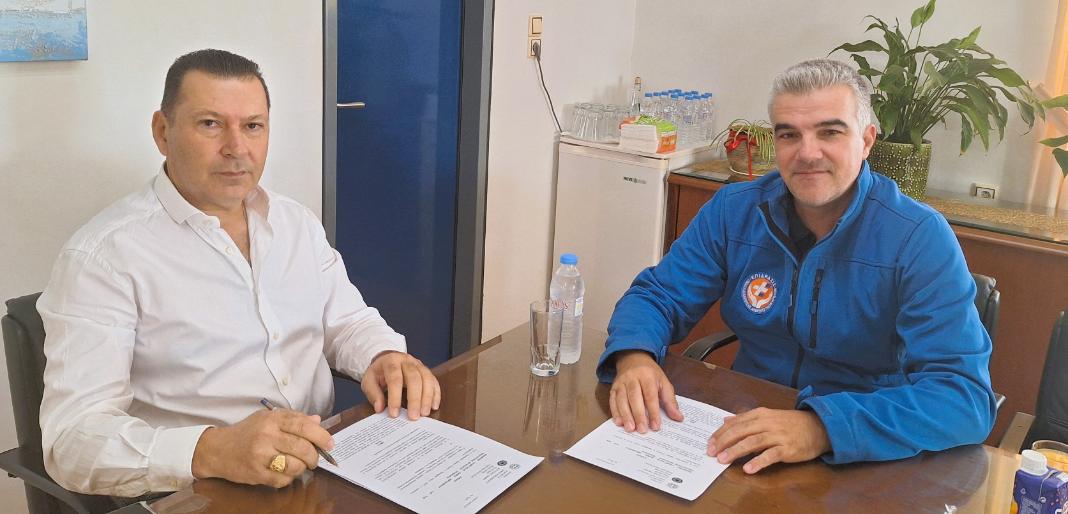 Υπογραφή Μνημονίου Συνεργασίας μεταξύ Δήμου Χερσονήσου και της Εθελοντικής Οργάνωσης «ΕΠΙΔΡΑΣΙΣ» για δράσεις Πολιτικής Προστασίας