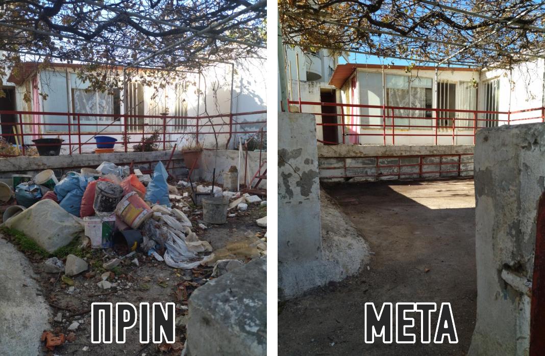 Ηράκλειο: Εγκαταλελειμμένα κτίρια – εστίες μόλυνσης – Φωτογραφίες από την επιχείρηση καθαρισμού