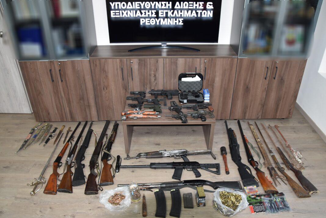 Όπλα στο Ρέθυμνο: Δικάζονται στις 9 Δεκεμβρίου ο ιερομόναχος και οι υπόλοιποι συλληφθέντες – Ελεύθεροι με όρους δύο άντρες