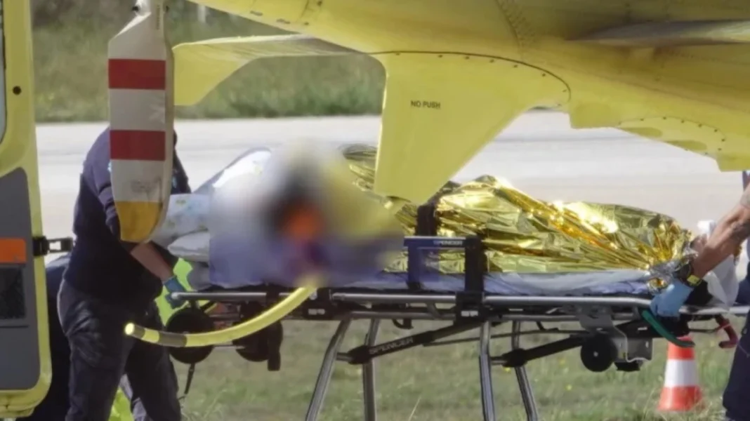 Δραματική αεροδιακομιδή 37χρονου που υπέστη έμφραγμα και εγκεφαλικό