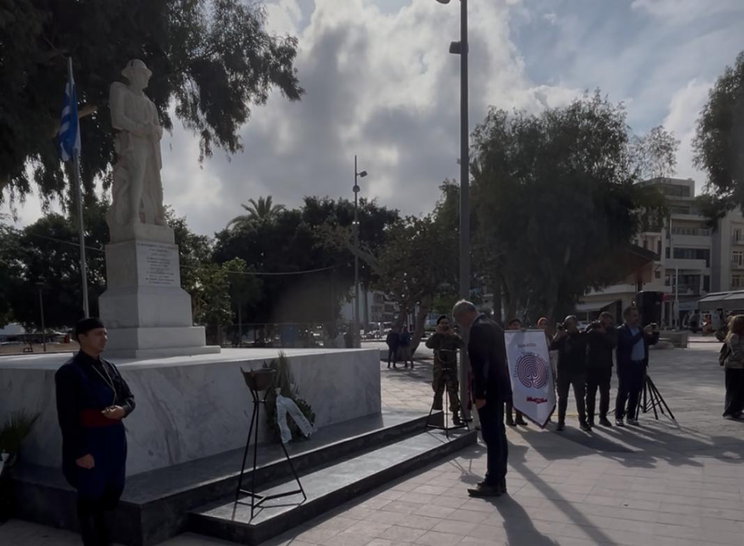 Στις εκδηλώσεις εορτασμού της Ημέρας Εθνικής Αντίστασης στο Ηράκλειο ο Χάρης Μαμουλάκης