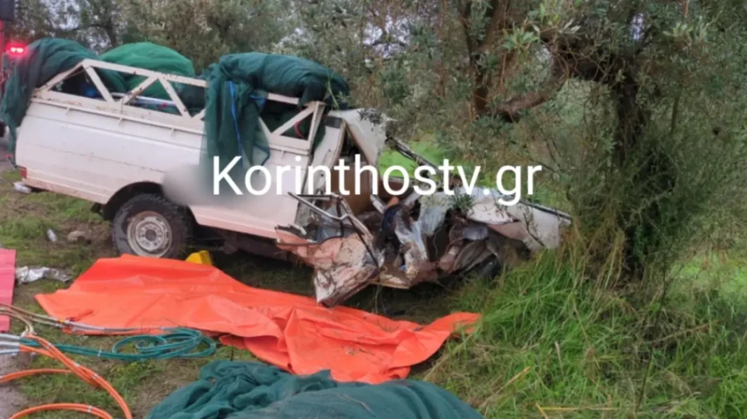 Νεκρός νεαρός σε τροχαίο στην Κορινθία – Το αγροτικό του καρφώθηκε σε ελιά