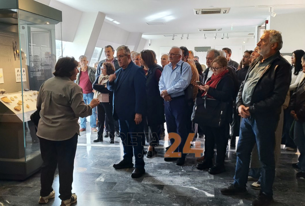 Στο μουσείο Αρχαίας Ελεύθερνας ο Δημήτρης Κουτσούμπας