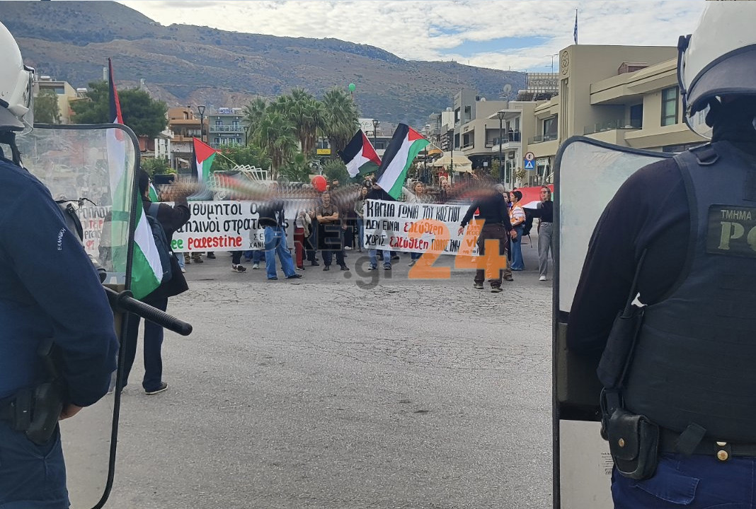 Στα Χανιά το ισραηλινό κρουαζιερόπλοιο Crown Iris – Συγκέντρωση διαμαρτυρίας και μικρής έκτασης επεισόδια