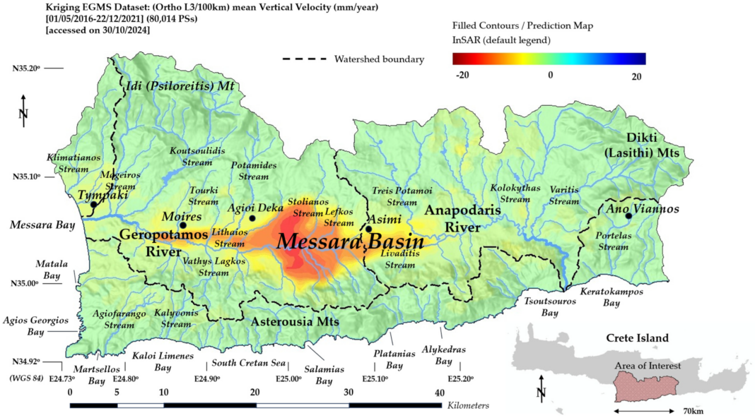 SOS για τη λεκάνη της Μεσαράς: Υπεράντληση, καθίζηση και ένα μέλλον που απειλείται