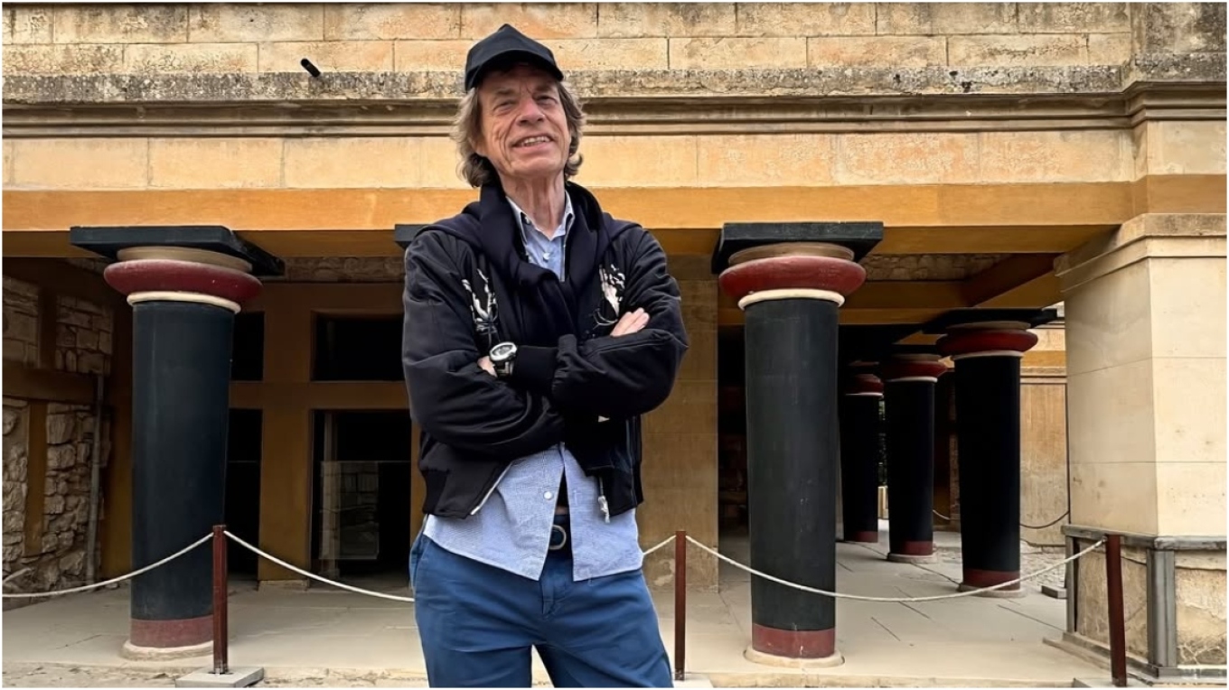 Στην Κνωσό ο Μικ Τζάγκερ – Δείτε φωτογραφίες