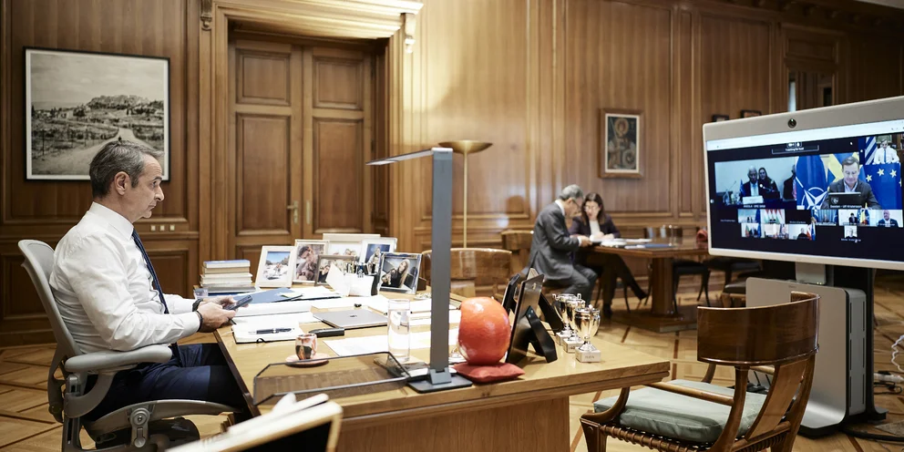 Ο Μητσοτάκης συμμετείχε στην τηλεδιάσκεψη της ΕΕ για την Ουκρανία – Τι είπαν οι Ευρωπαίοι ηγέτες