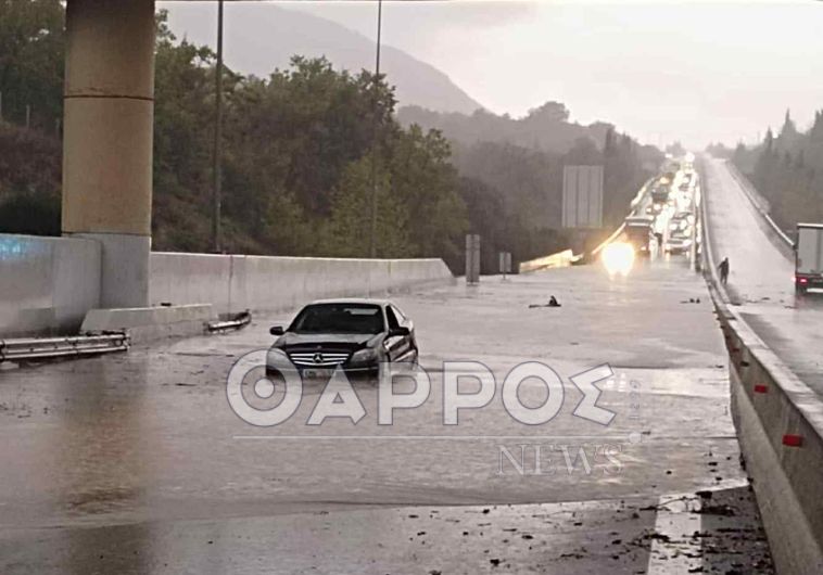 Μεσσηνία: Πλημμύρισε η Εθνική Οδός λόγω κακοκαιρίας