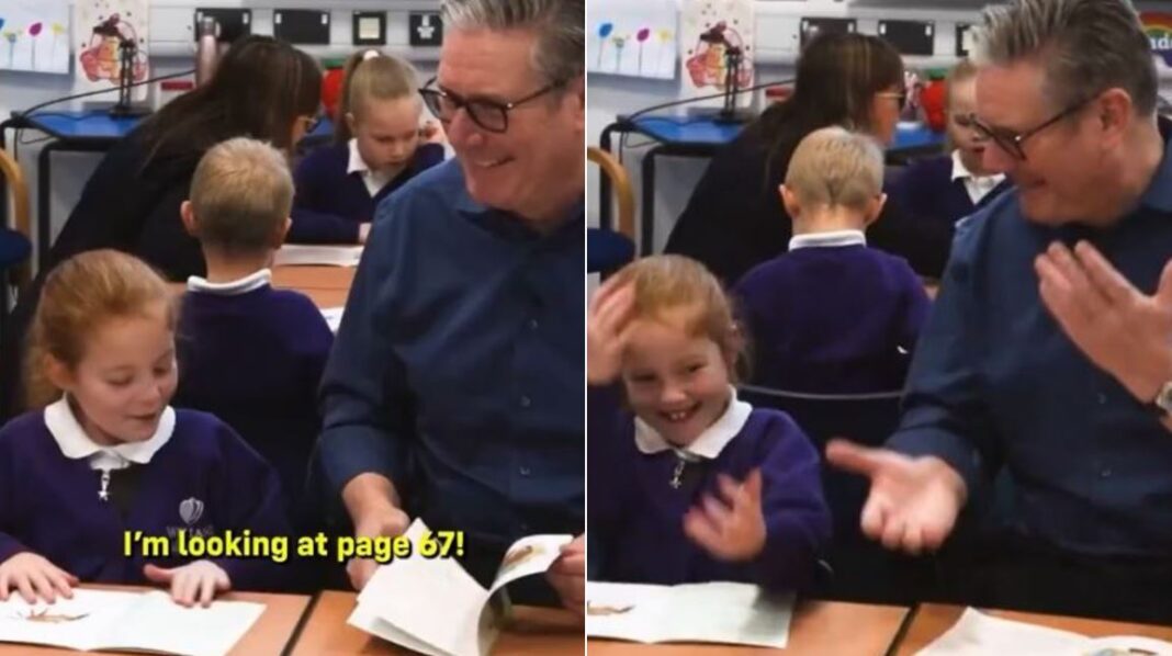 Κιρ Στάρμερ: Δεν μπόρεσε να αντισταθεί στο trend «6-7» και ενθουσίασε μαθητές σχολείου – Βίντεο