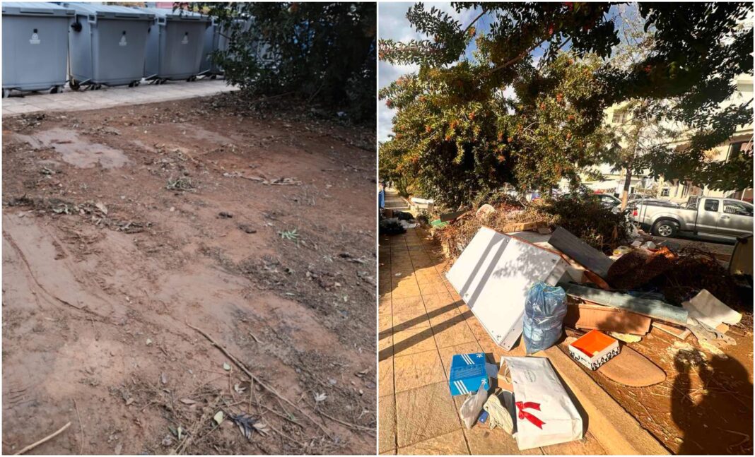 Μάζεψαν επιτέλους το …νοικοκυριό από το παρκάκι του Δήμου Ηρακλείου